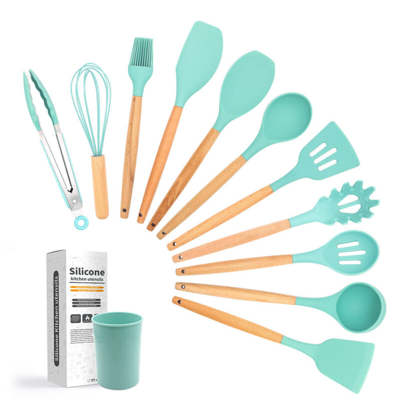 12-piece Non-Stick Spoon Set With Durable plastic Baskit - Image 5