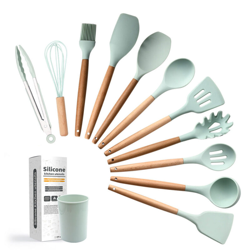 12-piece Non-Stick Spoon Set With Durable plastic Baskit - Image 3