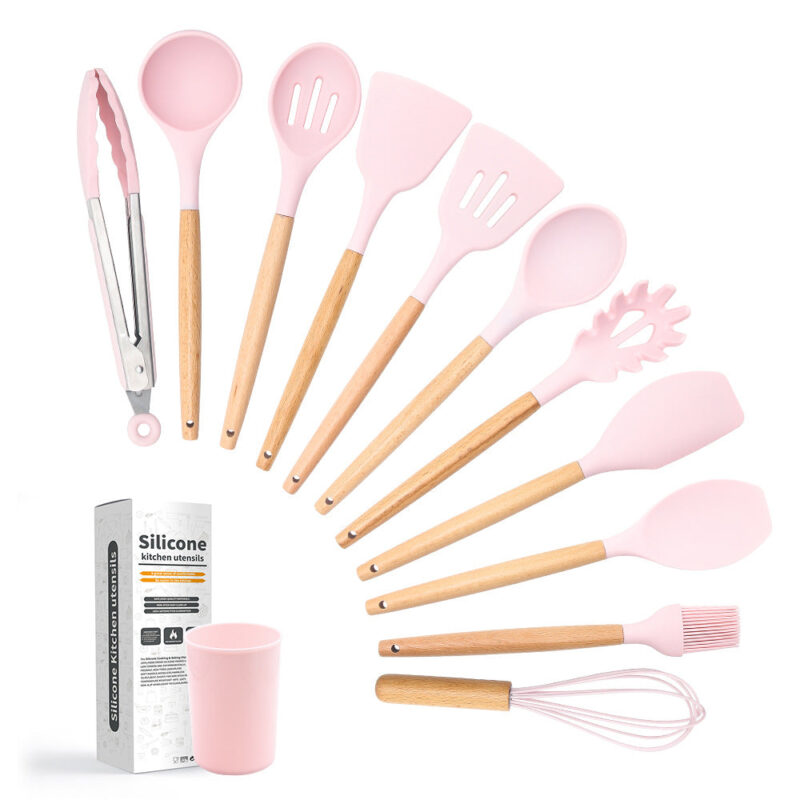 12-piece Non-Stick Spoon Set With Durable plastic Baskit - Image 4
